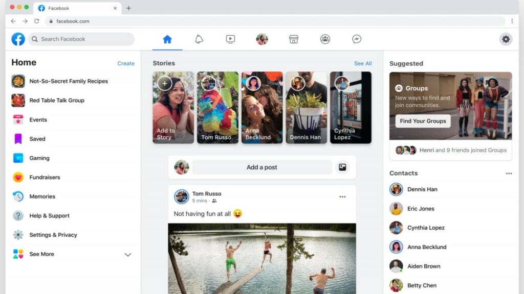 Глава Facebook показал новый дизайн соцсети