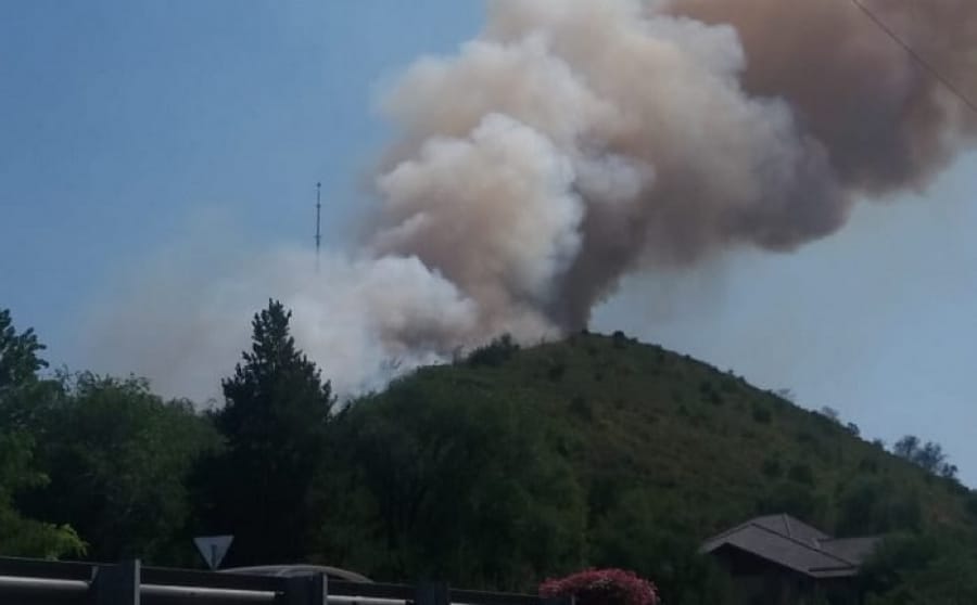 На Кок-Тобе произошел третий пожар