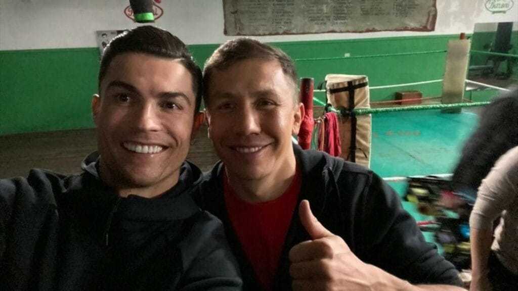 Головкин приехал на матч Роналду