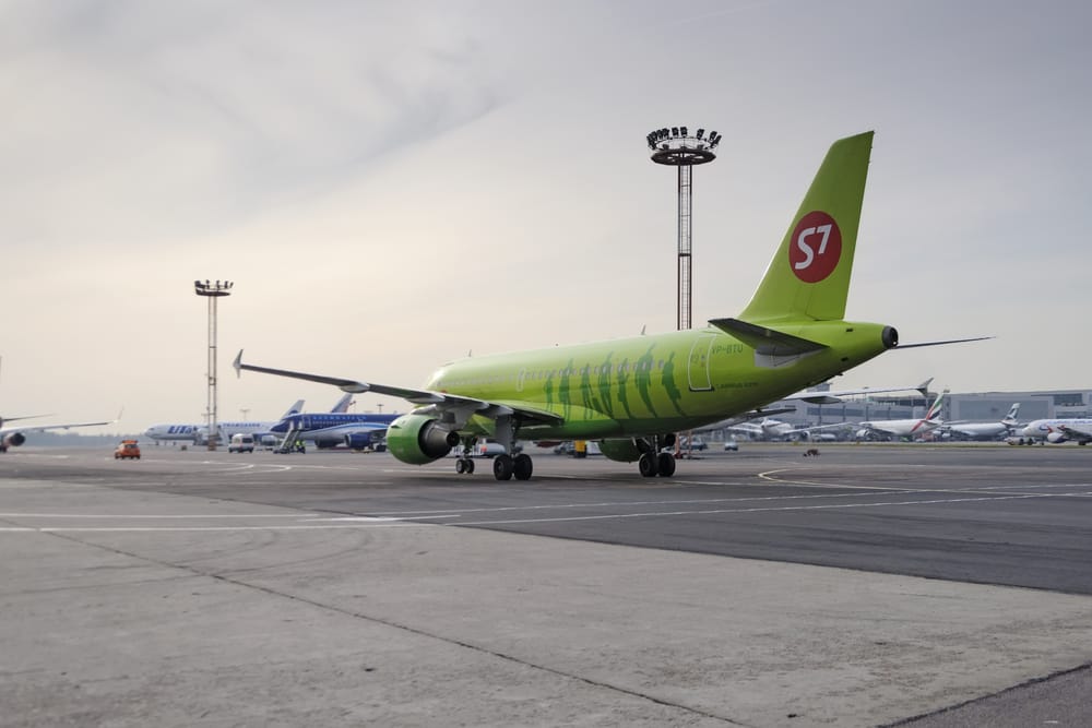 В Новосибирске перед взлетом загорелся двигатель самолета