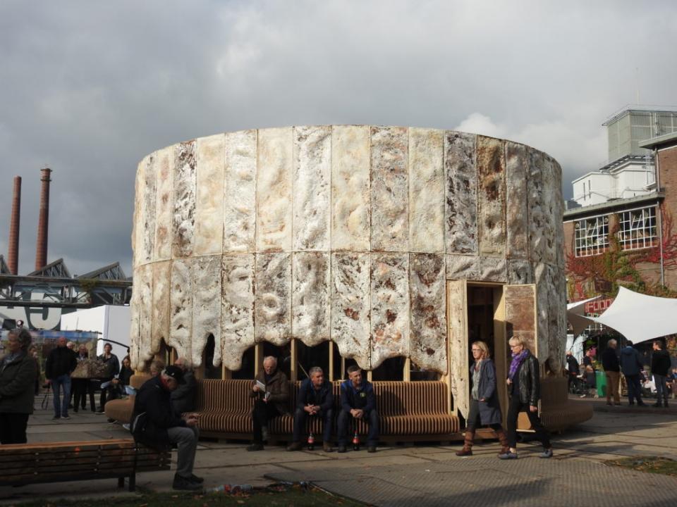 Голландцы выращивают здания из грибов на конопле