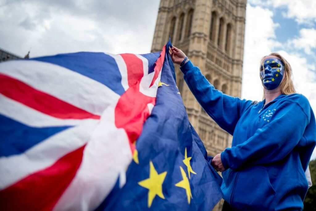 Протестующие против Брекзита в 2017 году. Фото: Tolga Akmen / Agence France-Presse / Getty Images