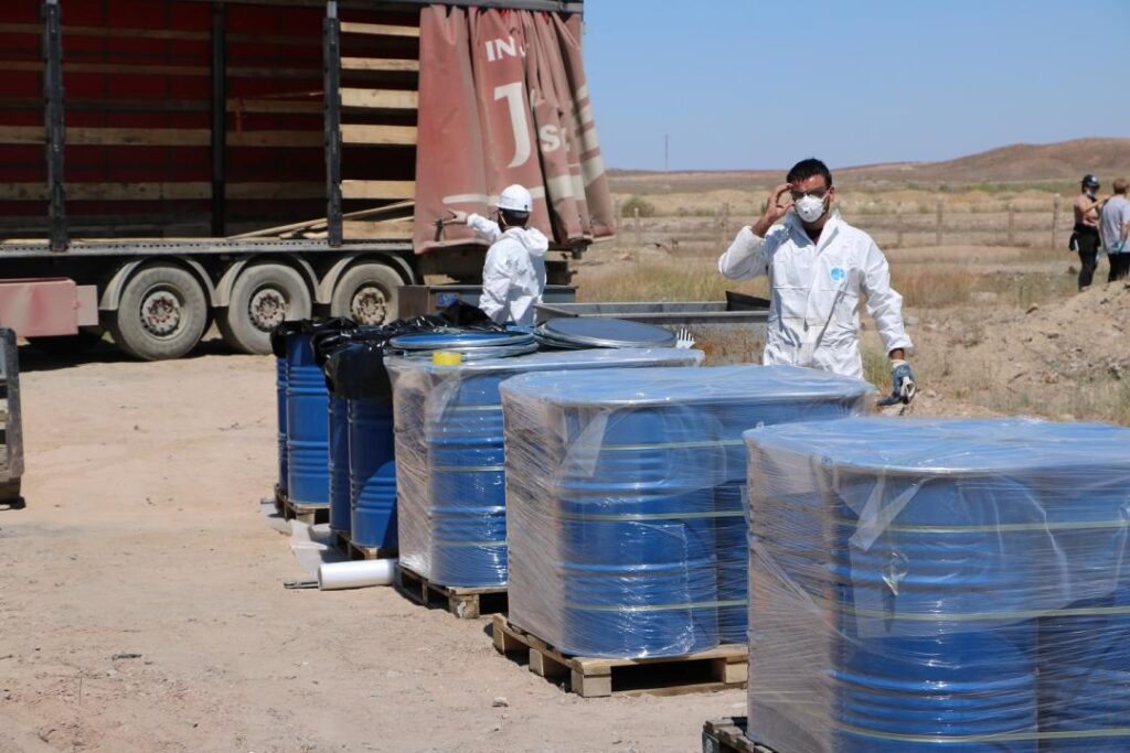 Ядовитые отходы с «Дарьял-У» перевезли в Степногорск