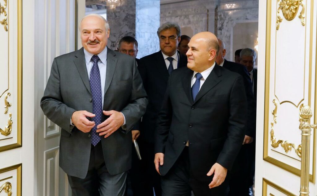 Мишустин прибыл на встречу с Лукашенко