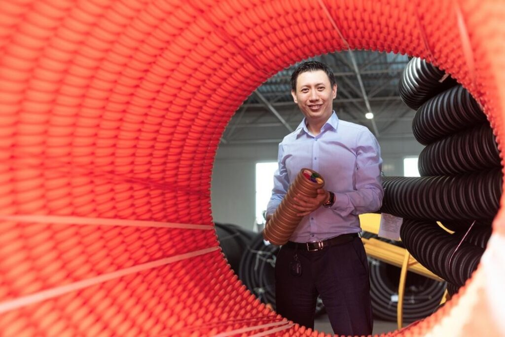 Как в Алматы функционирует завод по выпуску кабельных труб