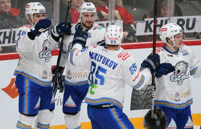 «Барыс» разгромил команду «Нефтехимик» в чемпионате КХЛ