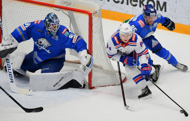 «Барыс» проиграл «СКА» в КХЛ