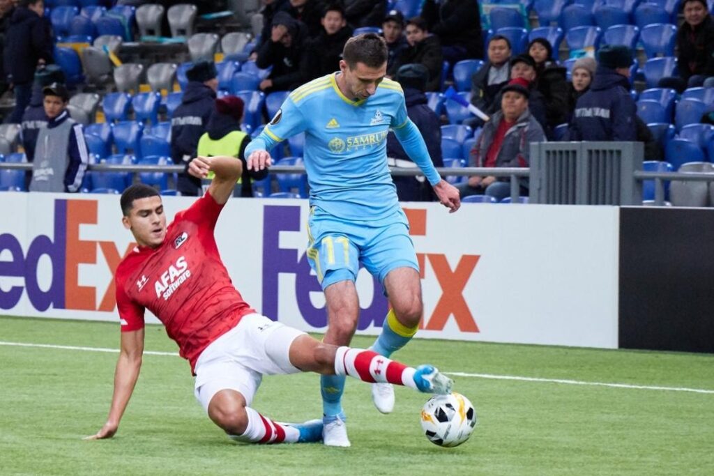 «Астана» разгромлена клубом АЗ из Нидерландов с общим счетом 0:11