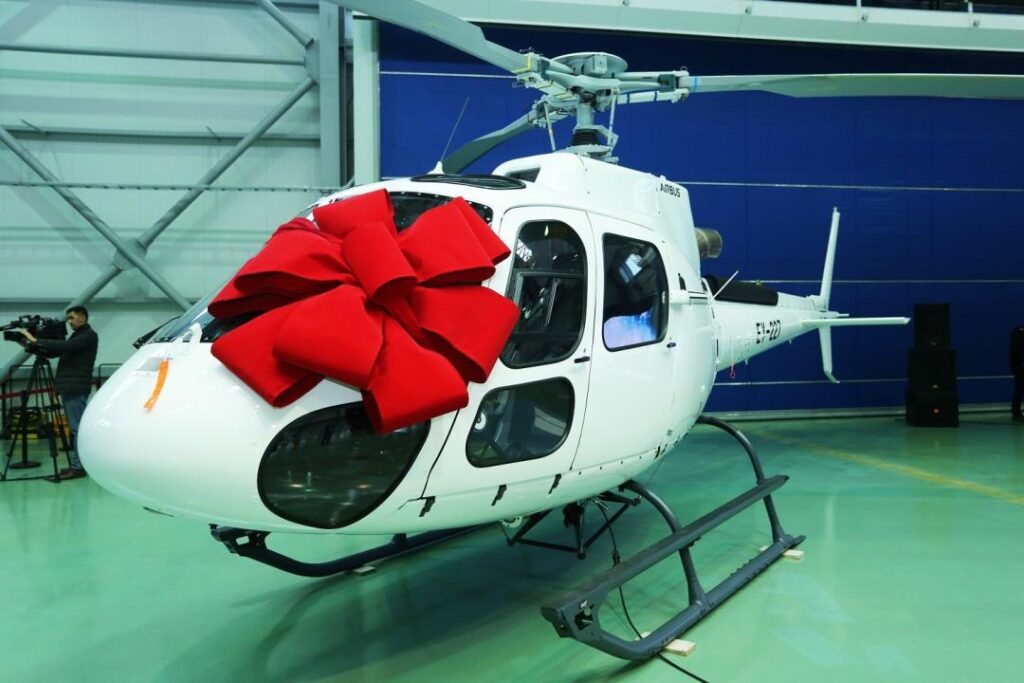 Экспорт первого вертолета казахстанской сборки в Таджикистан