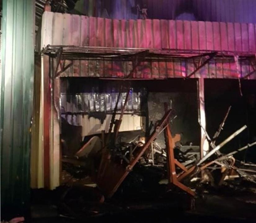 В Алматы снова горела барахолка