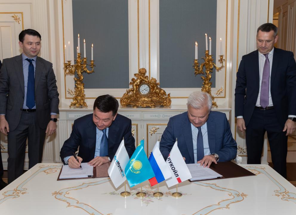 «КазМунайГаз» и «ЛУКОЙЛ» создадут СП по добыче нефти на проекте «Аль-Фараби»