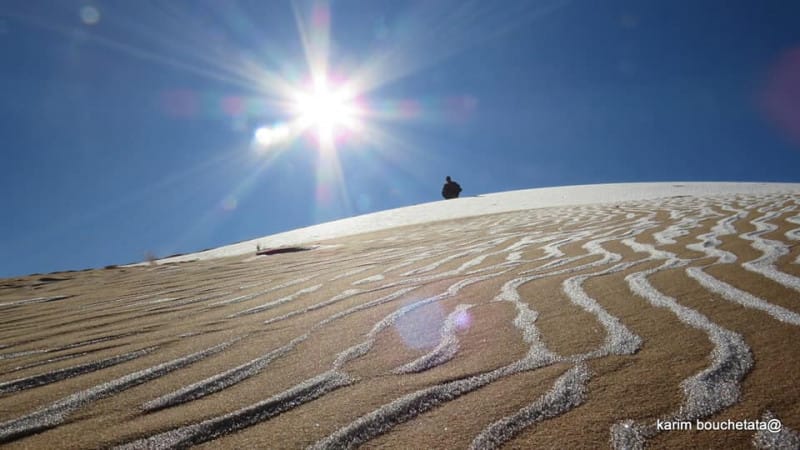 Сахара шөліне қар жауды
