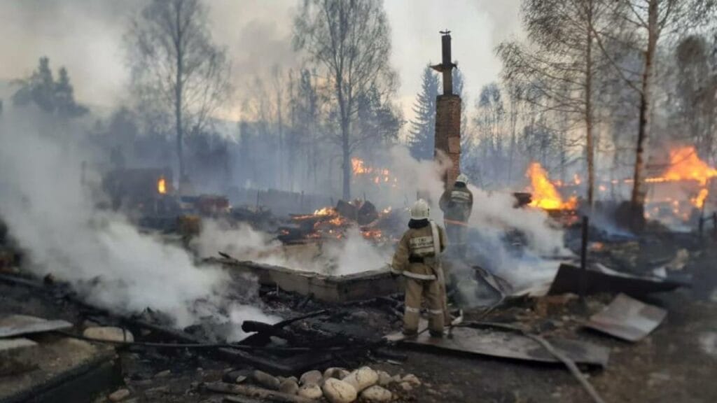 Риддерде өрт толығымен сөндірілді