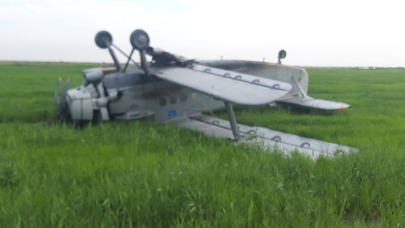В Казахстане упал самолет Ан-2