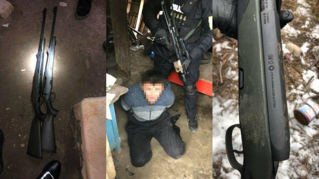 В Алматы задержаны подозреваемые в ограблениях оружейных магазинов