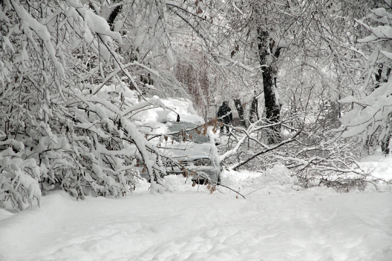 Снегопад в Алматы заставил работать 575 единиц спецтехники