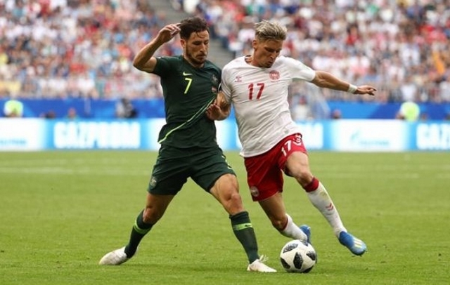 ЧМ-2018: Сборные Дании и Австралии сыграли вничью