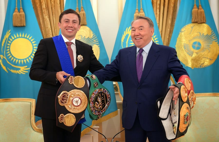 Назарбаев Головкину: «Тебя ожидает очень важный бой в сентябре»