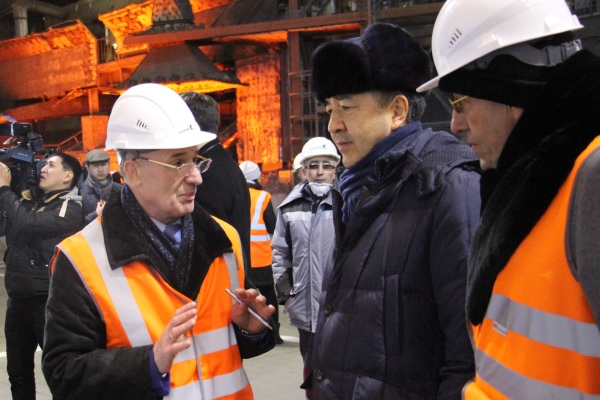 Бакытжан Сагинтаев посетил новый завод Евразийской Группы (ERG)