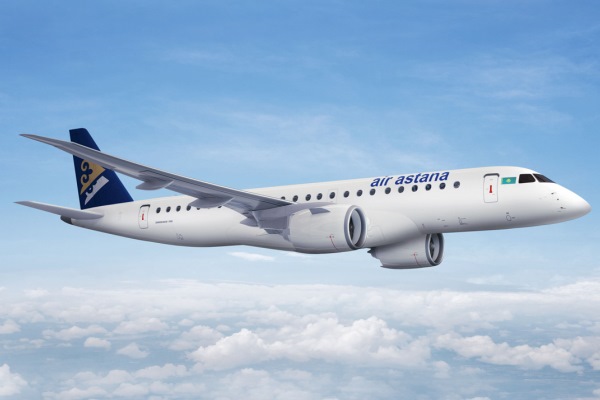 «Эйр Астана» приобретет пять авиалайнеров Embraer E190-E2