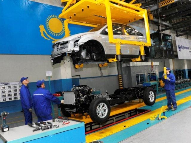 Производство автомобилей в Казахстане за 7 месяцев выросло в 3,5 раза