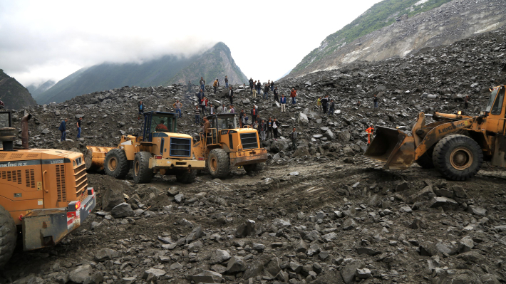 В Китае сошел оползень, под завалами оказалось 9 человек