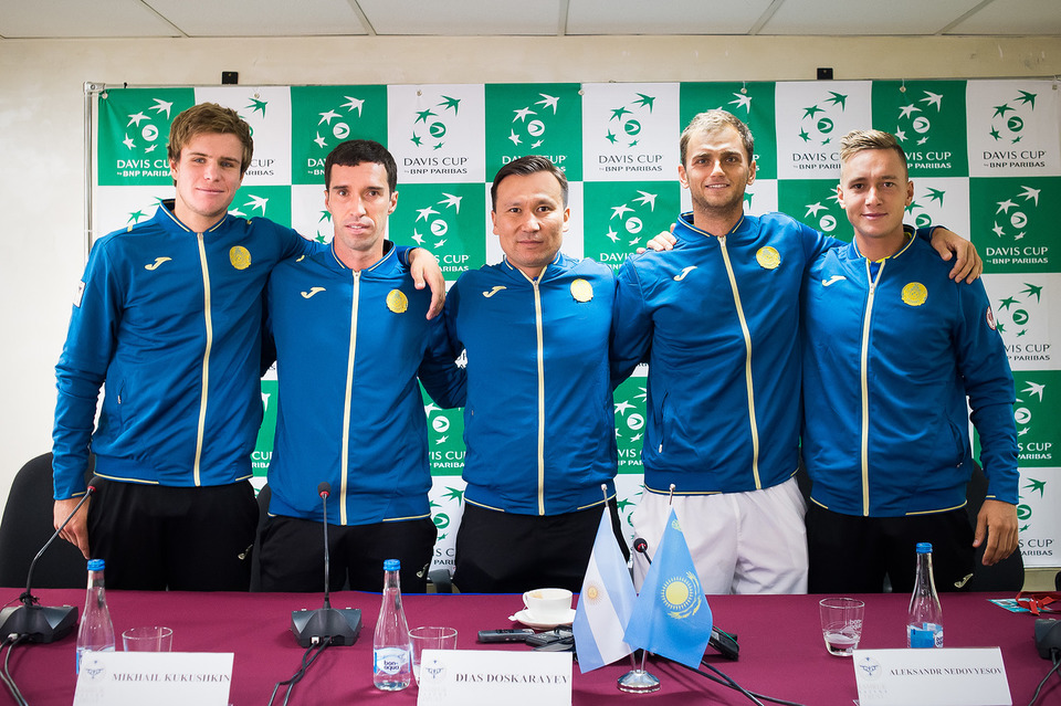 Теннисисты Казахстана и Аргентины рассказали о предстоящем матче на Кубке Дэвиса