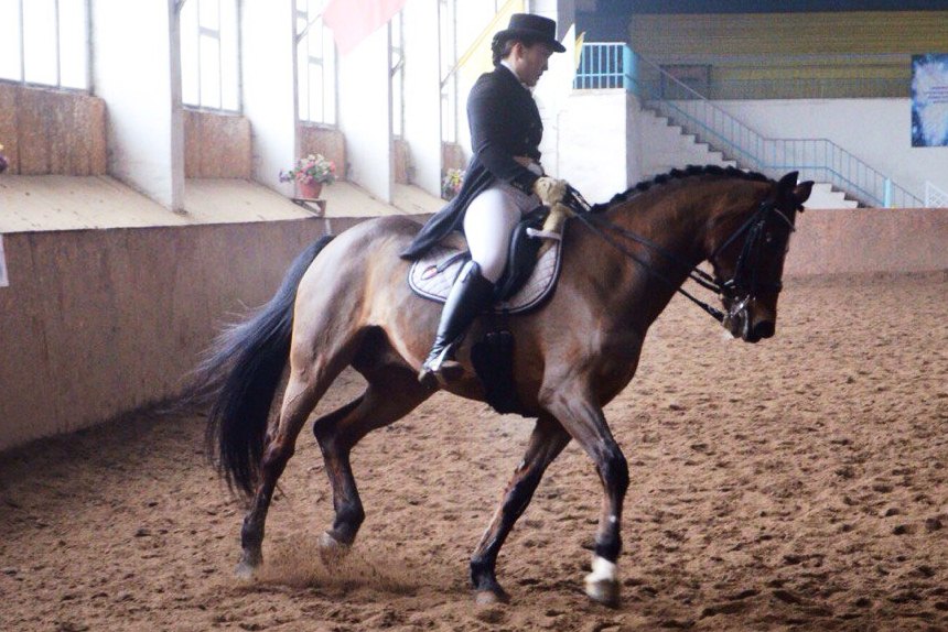 Казахстанка завоевала сразу два призовых места в конно-спортивных соревнованиях
