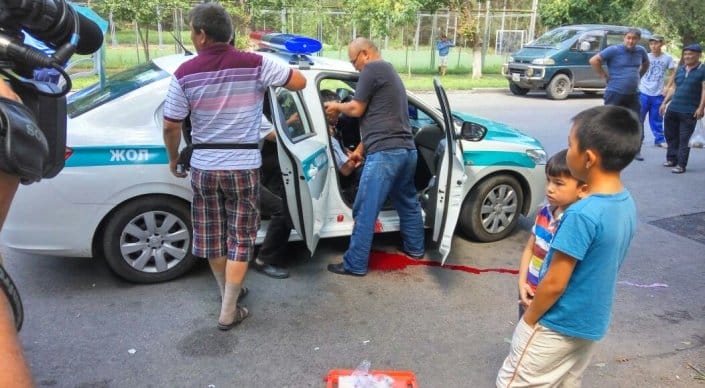 В Алматы оцеплен район Алмалинского РУВД