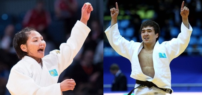 Арыстанбек Мухамедиулы поздравил Елдоса Сметова и Галбадрах Отгонцэцэг с медалями