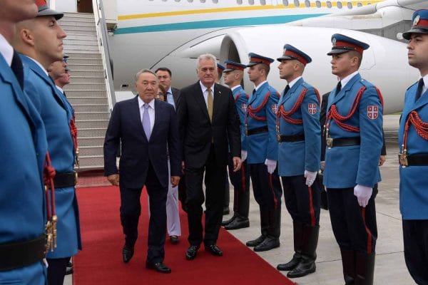 Президент Казахстана прибыл с официальным визитом в Сербию