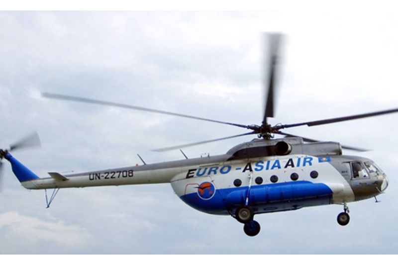 В Кызылординской области упал вертолет авиакомпании «Евро-Азия Эйр»