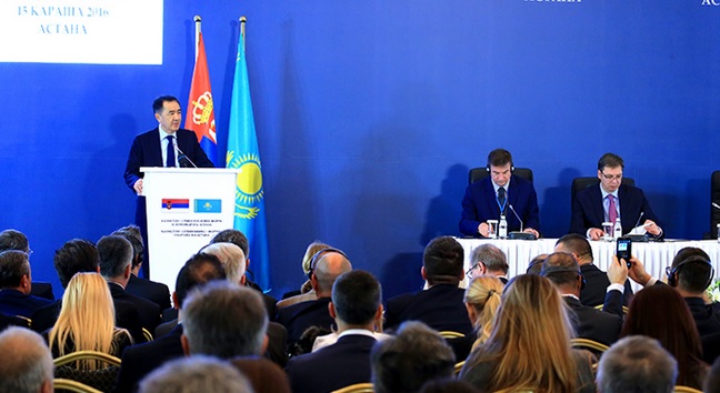 Сагинтаев принял участие в работе казахстанско-сербского бизнес-форума