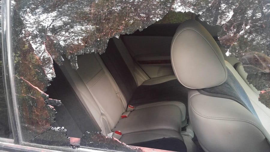 В Алматы совершено нападение на еще один автомобиль близ места убийства Дениса Тена