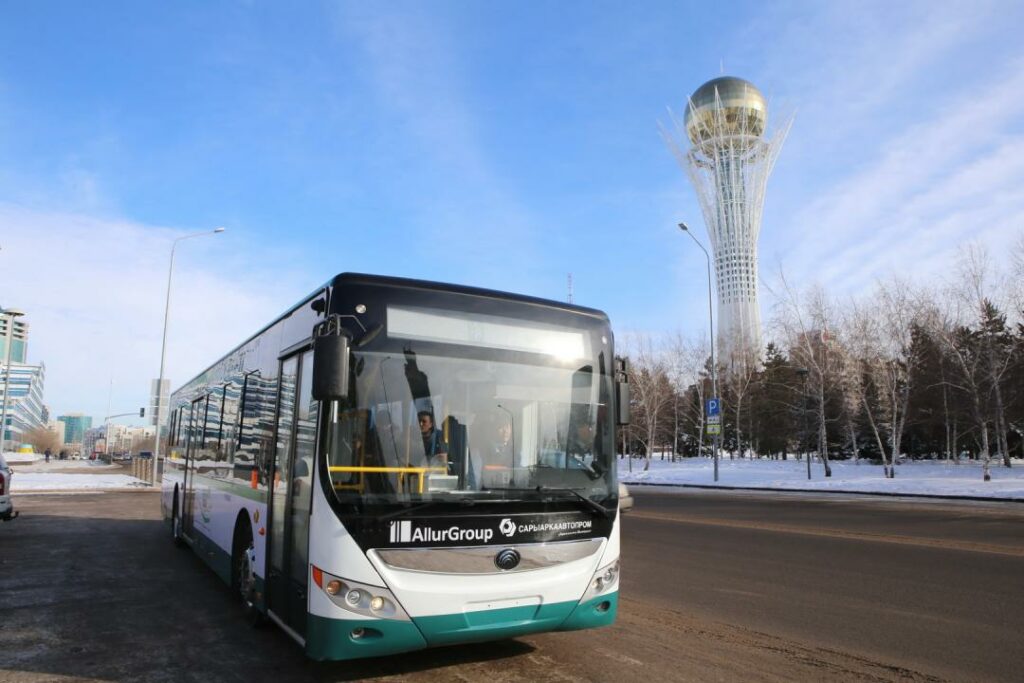 Астана тестирует электроавтобус