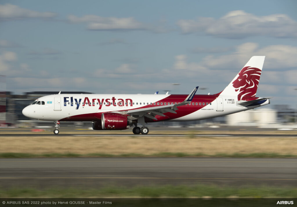 FlyArystan Airbus A320 Neo атты судай жаңа ұшағымен таныстырды