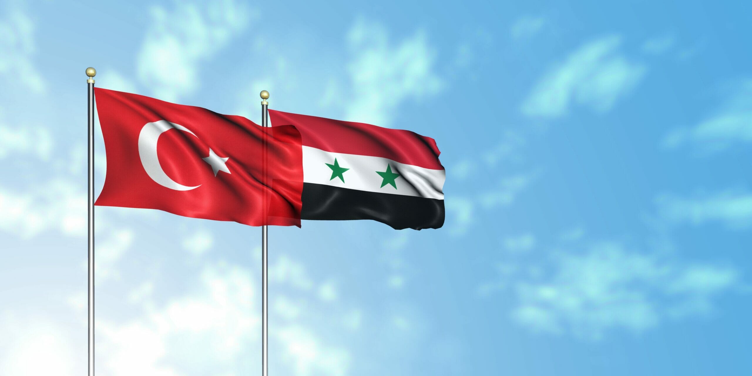 флаги Турция Сирия