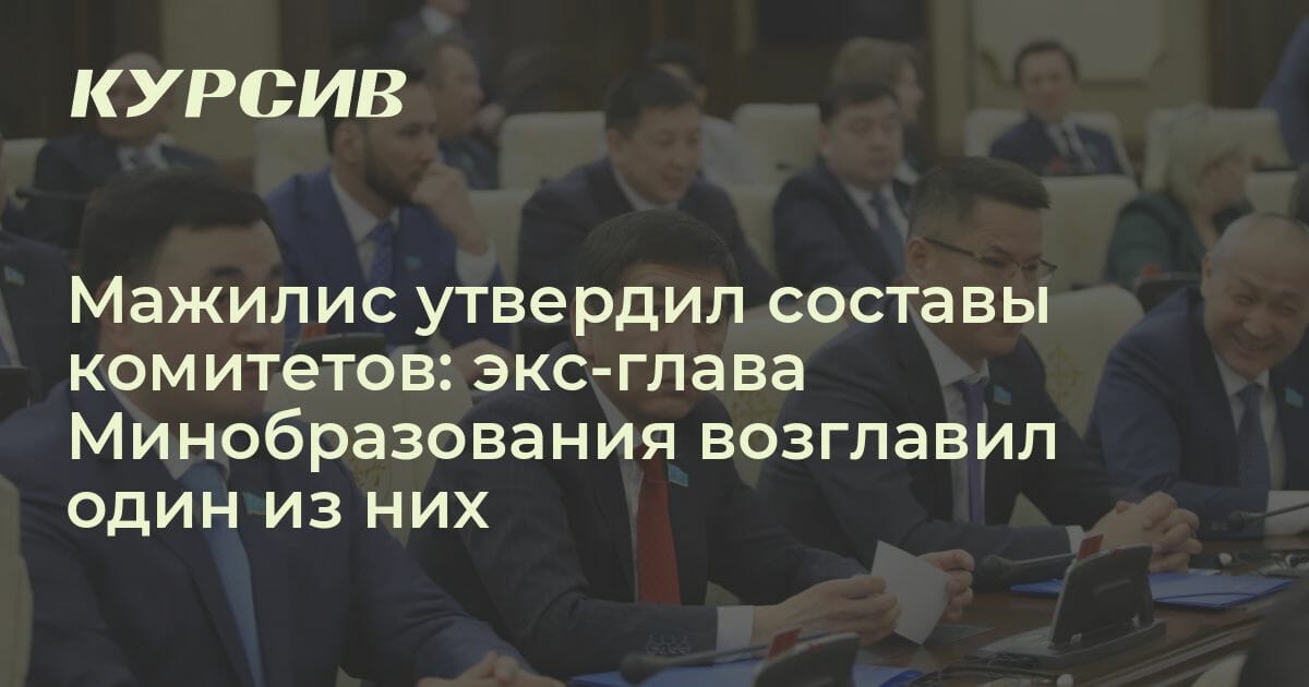 Кто возглавил комитеты мажилиса