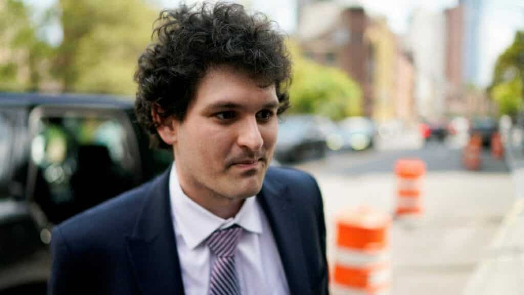 FILE PHOTO: Sam Bankman-Fried, the founder of bankrupt cryptocurrency exchange FTX, arrives at court in New York, U.S., August 11, 2023. REUTERS/Eduardo Munoz/File Photo