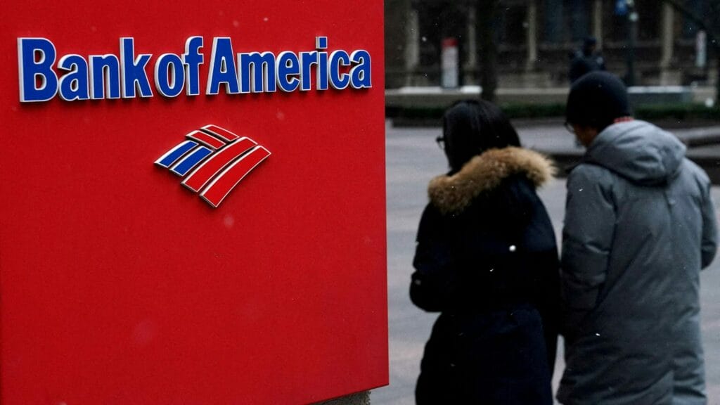 FILE PHOTO: A Bank of America logo is pictured in the Manhattan borough of New York City, New York, U.S., January 30, 2019. REUTERS/Carlo Allegri//File Photo