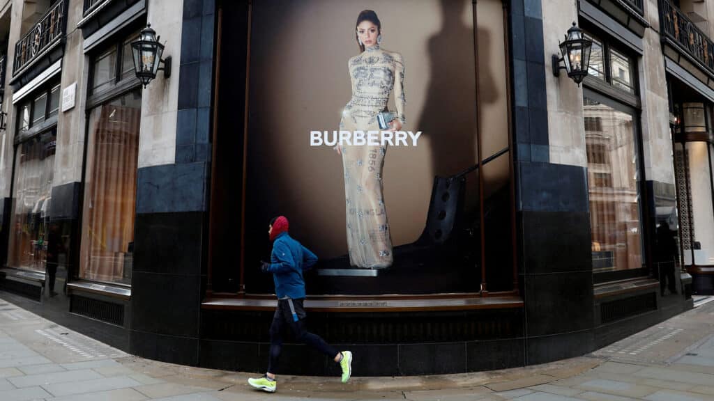 FILE PHOTO: A Burberry store is seen in London, Britain, January 16, 2023.  REUTERS/Peter Nicholls/File Photo