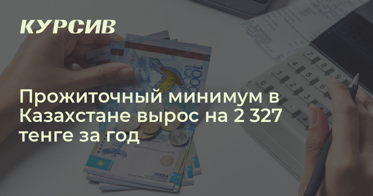 На сколько вырос прожиточный минимум в Казахстане за год
