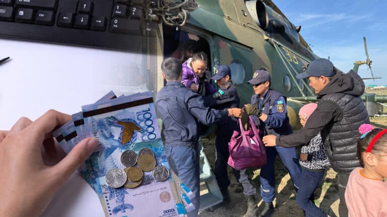 Пострадавшие от паводков казахстанцы получат до 553 тыс. тенге от государства
