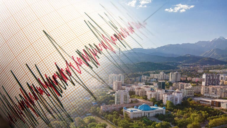 В Алматы произошло землетрясение силой два балла