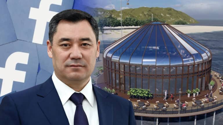 Президент Кыргызстана проводит опрос в соцсетях о форме пирса на Иссык-Куле