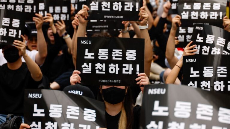 Акции Samsung упали в Сеуле и Лондоне после анонса первой забастовки