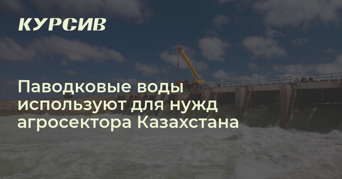 Паводковые воды используют для нужд агросектора Казахстана