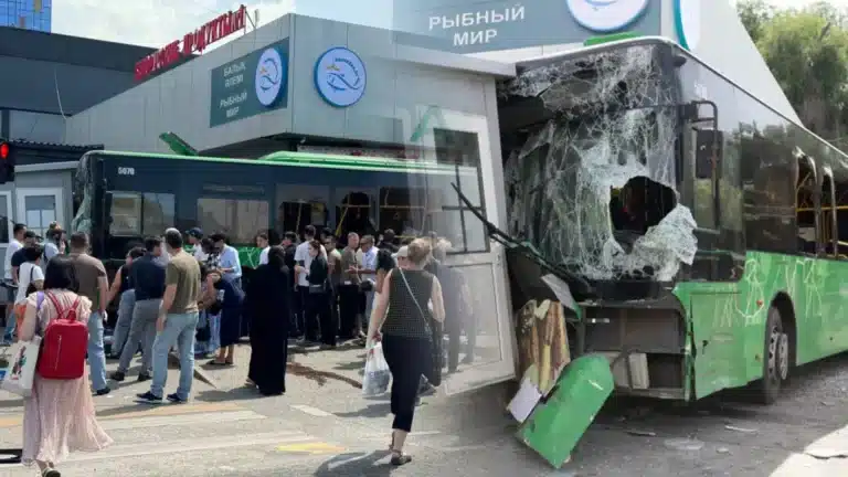 Водитель, спровоцировавшая ДТП с автобусом в Алматы, задержана