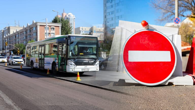 Из-за ремонта дорог 16 автобусных маршрутов изменили движение в Астане 