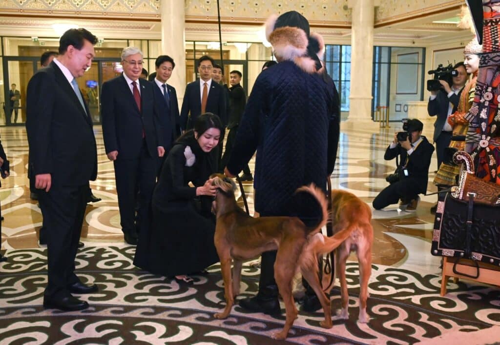 Казахских тазы и артефакты из золота показали президенту Южной Кореи